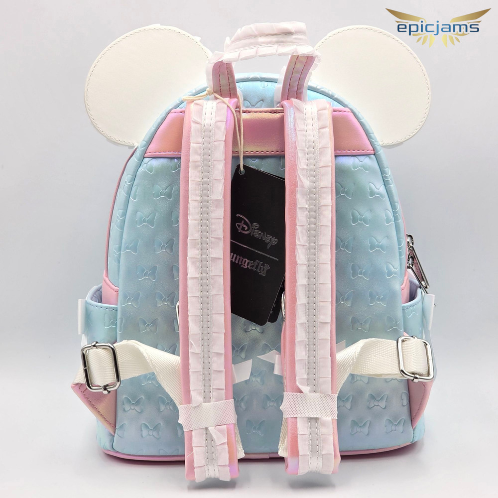 Loungefly Exclusive Disney Minnie Mouse Ruffle Ears Mini Backpack New - Picture 5 of 5